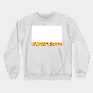 Amber abstract background made of small pieces lying at the bottom Crewneck Sweatshirt